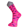 Calcetin rosa bicis multicolor